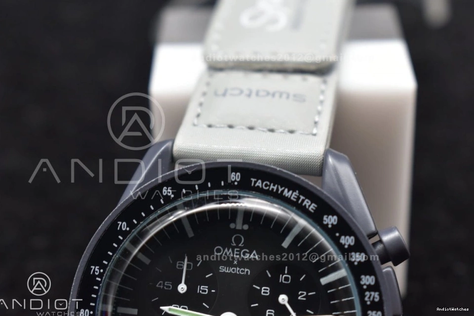 Moonwatch 1180 Omega Mission Strap Swatch on Quartz Breathable Mercury to Bioceramic x Nylon 0225